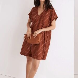 Madewell Jacquard Dolman-Sleeve Mini Dress